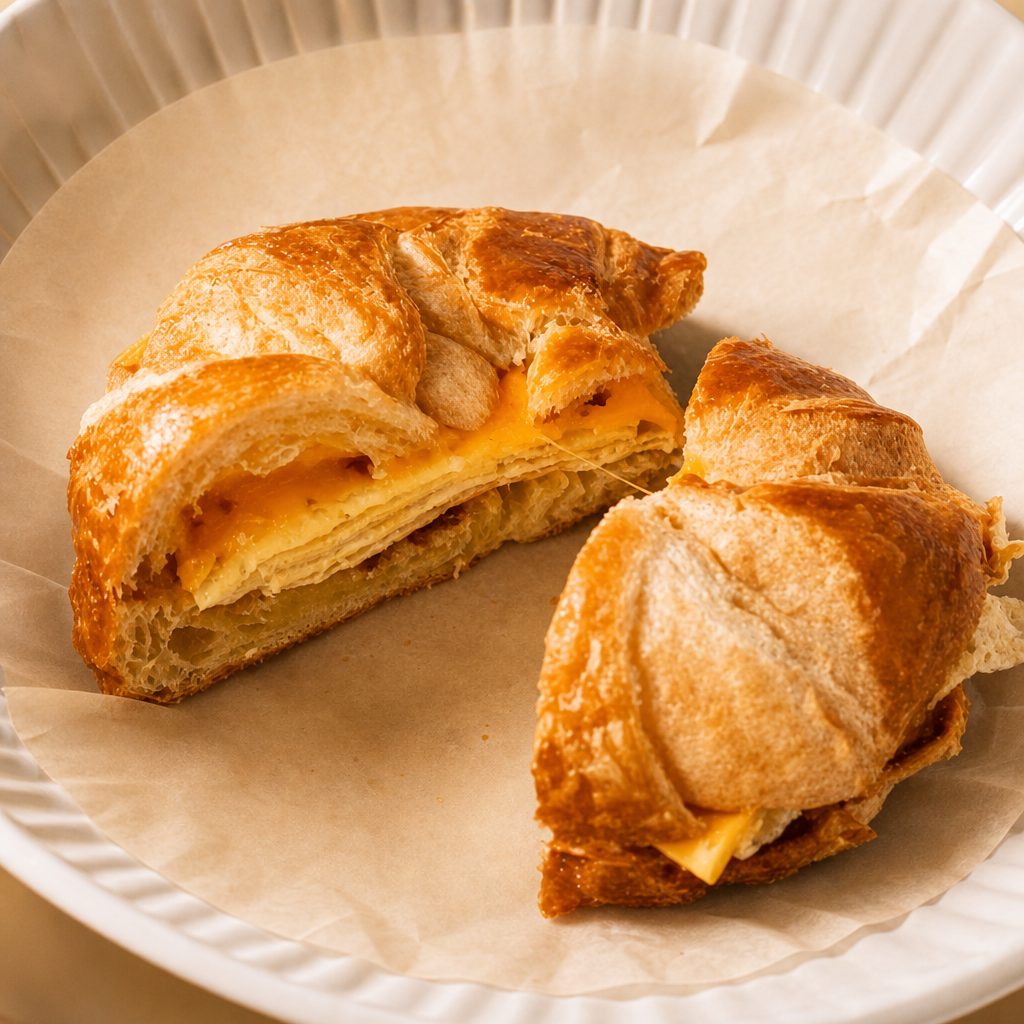 1. Egg and Cheese Croissant.